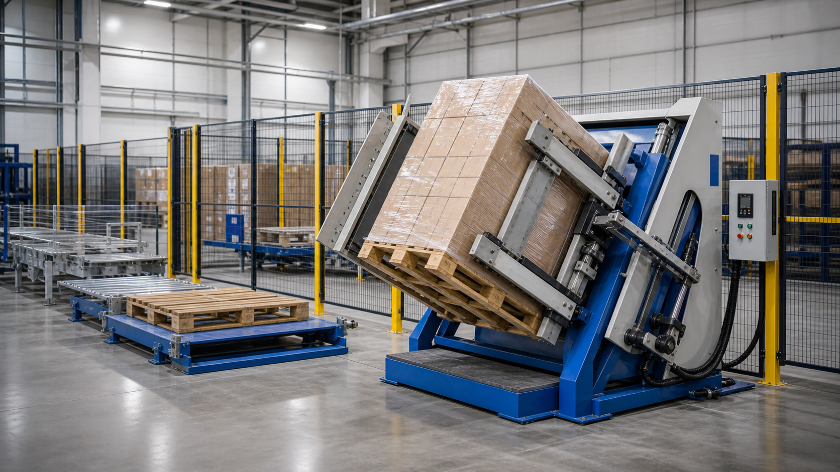 Qué es una volteadora de palets (pallet inverter)
