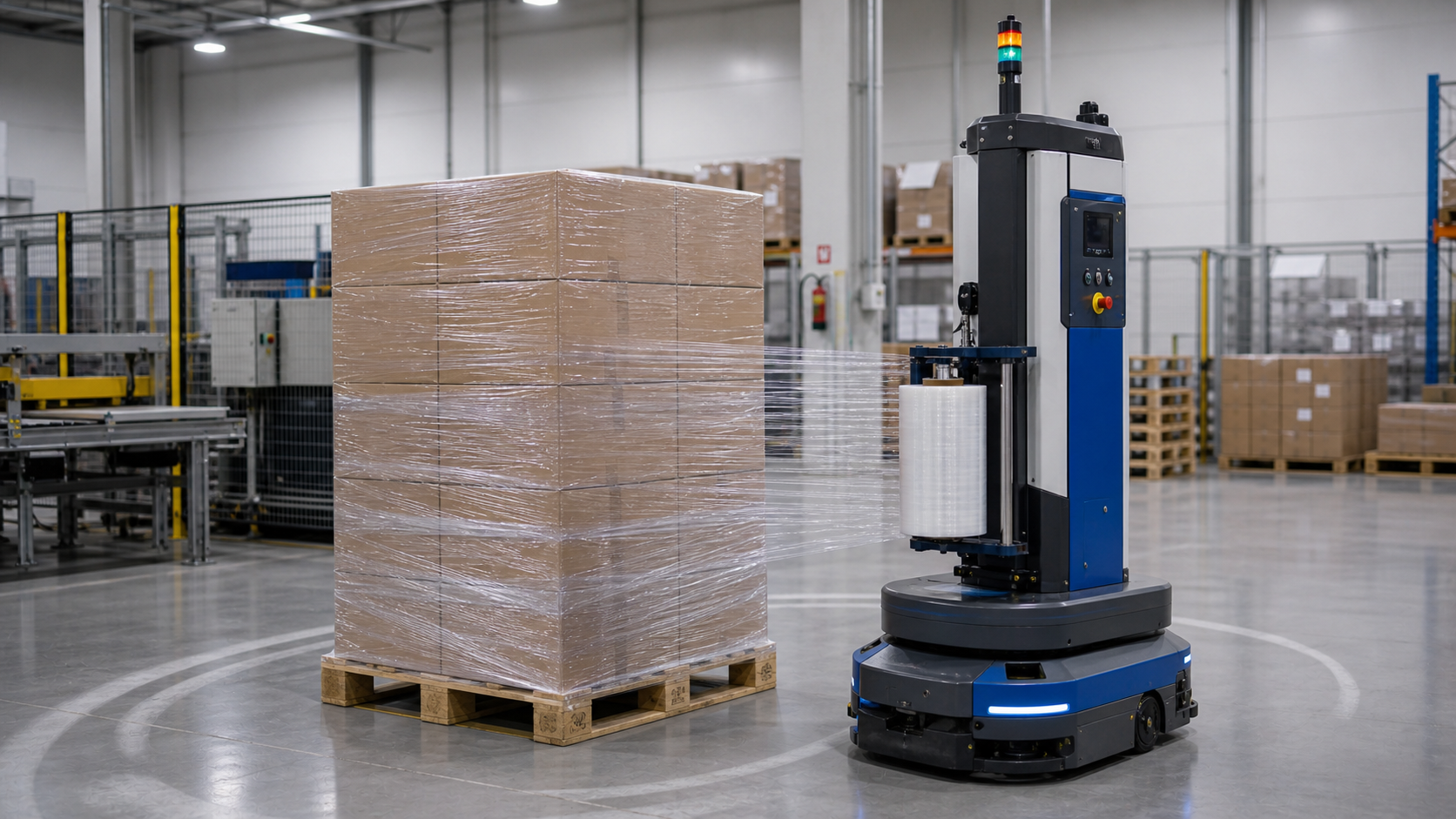 Robots envolvedores de palets: ventajas y desventajas